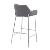 Daniella - Contemporary Fixed Height Barstool (Set of 2) - Furniture Home Direct