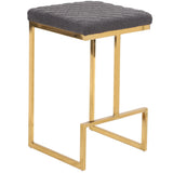 Joel - Mid Century Modern Luxury Upholstered Stool - Furniture Home Direct