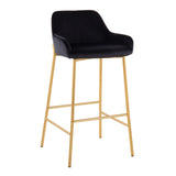 Daniella - Contemporary / Glam Fixed Height Bar Stool (Set of 2) - Furniture Home Direct
