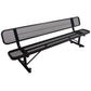 6' Outdoor Steel Bench With Backrest - Furniture Home Direct