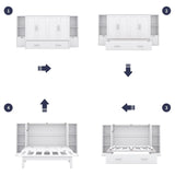 Murphy Bed With Shelves, Drawers And USB Ports - Furniture Home Direct