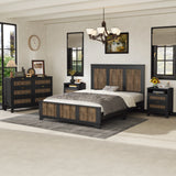 Queen Bed Set With Dresser And Two Nightstands Black - Furniture Home Direct
