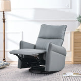 360° Modern Small Rocking Swivel Recliner Chair With Side Pocket - Furniture Home Direct