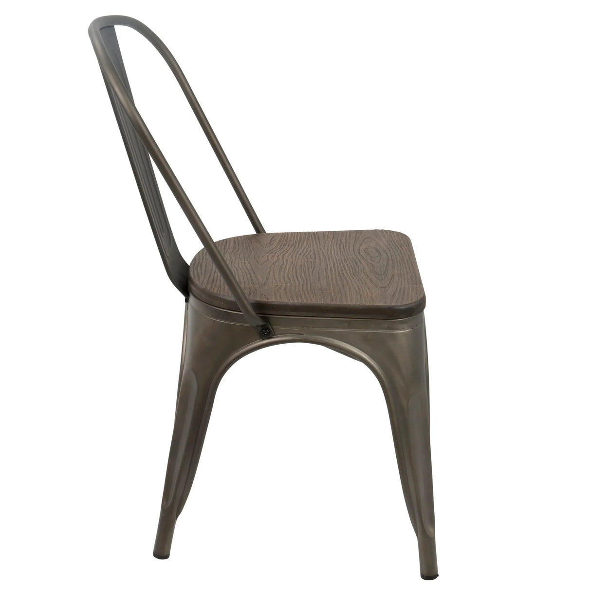 Oregon - IndustrialFarmhouse Stackable Dining Chair (Set of 2) - Furniture Home Direct
