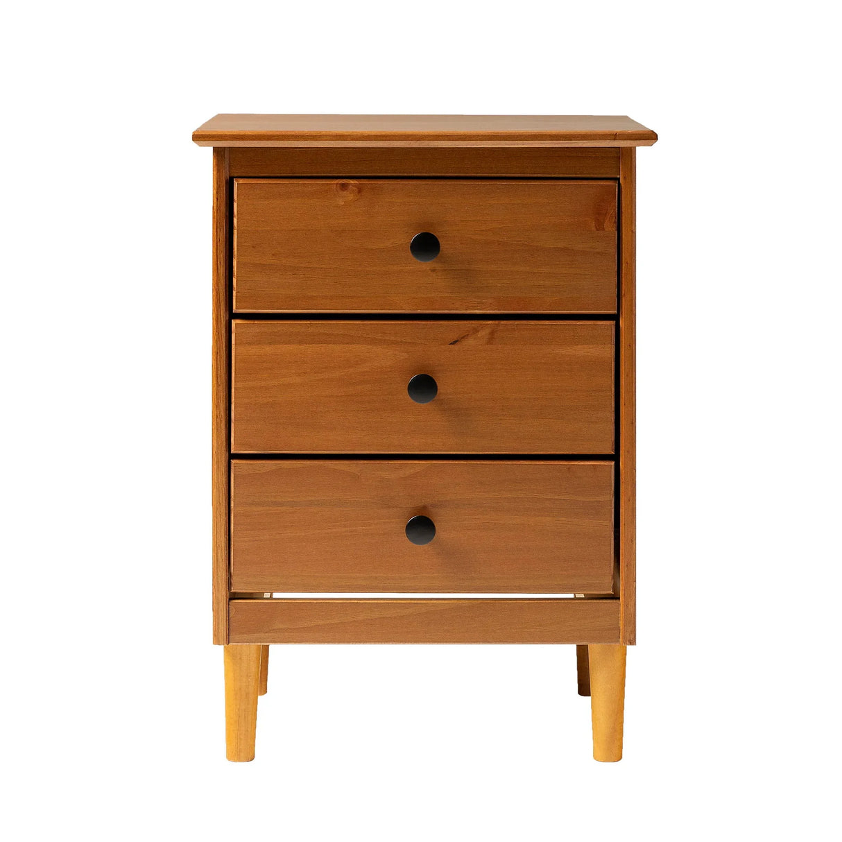 Classic 3 Drawer Solid Wood Nightstand - Furniture Home Direct