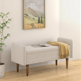 Teddy Velvet Storage Stool With Storage Space For Apartments - Furniture Home Direct