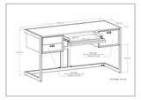 Hampden - Desk - Weathered Gray - Furniture Home Direct