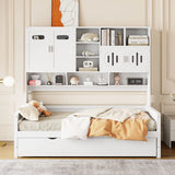 Daybed With All-In-One Cabinet And Shelf - Furniture Home Direct