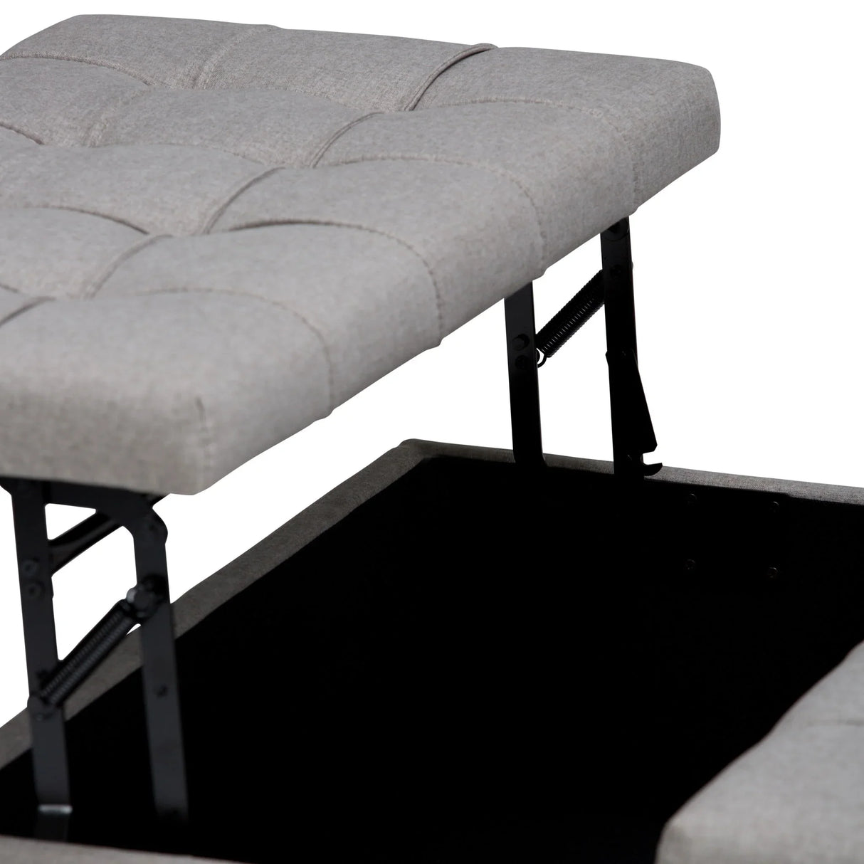 Harrison - Upholstered Coffee Table Storage Ottoman - Furniture Home Direct