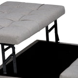 Harrison - Upholstered Coffee Table Storage Ottoman - Furniture Home Direct