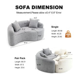 Tai Chi - Curved Dual Depth Loveseat - Furniture Home Direct