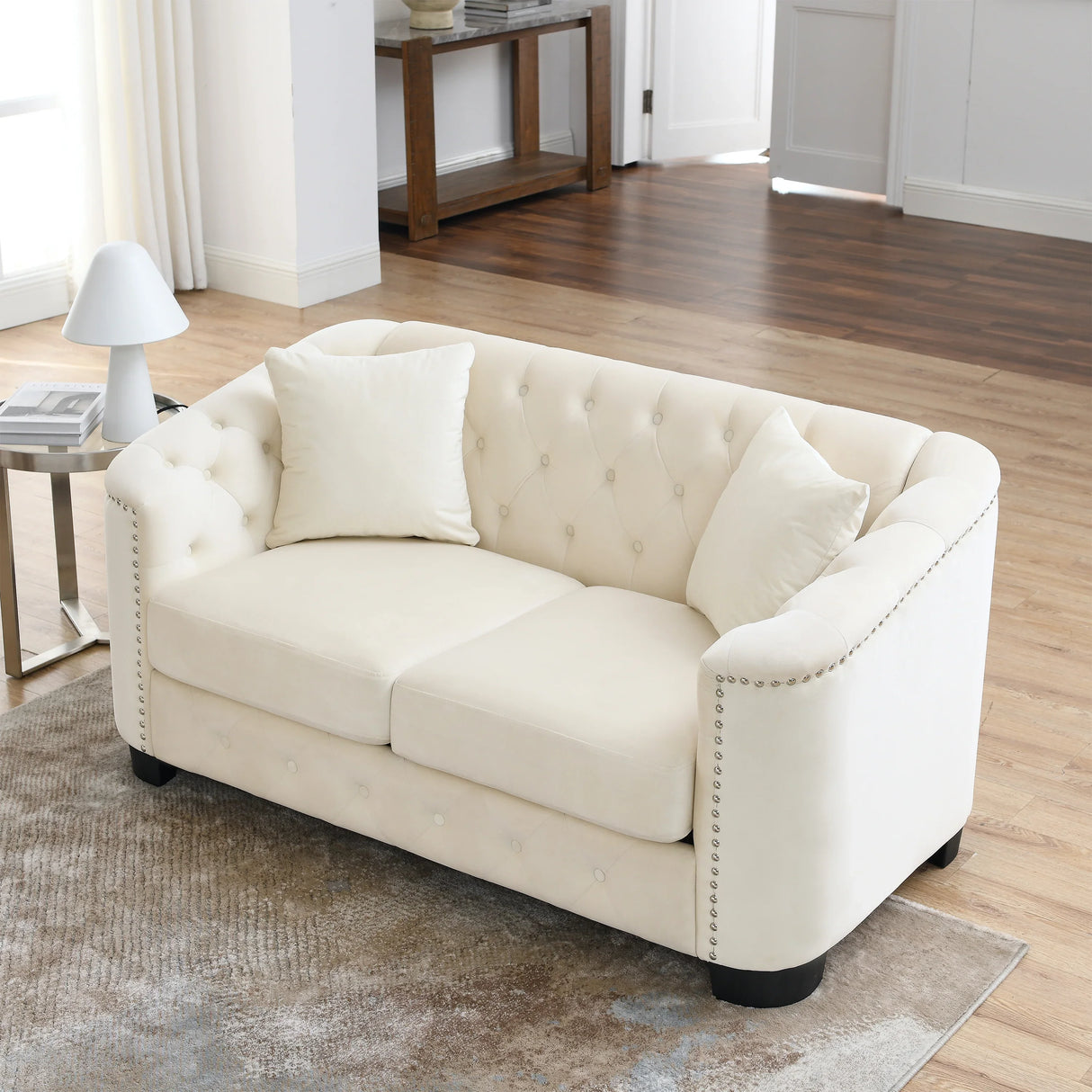 Sofa And Loveseat - Beige - Furniture Home Direct