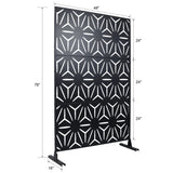 Outdoor & Indoor Metal Privacy Screen, Freestanding Decorative Panels - Furniture Home Direct
