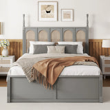 Platform Bed With With 2 Big Drawers With Trundle - Furniture Home Direct