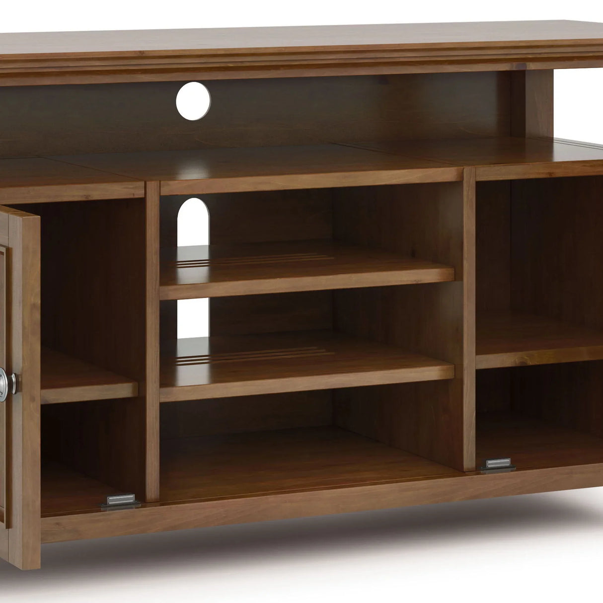 Amherst - TV Media Stand - Medium Saddle Brown - Furniture Home Direct