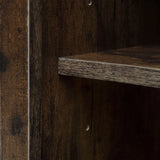 Storage Cabinet With Drawer And Adjustable Shelves Dark Brown - Furniture Home Direct