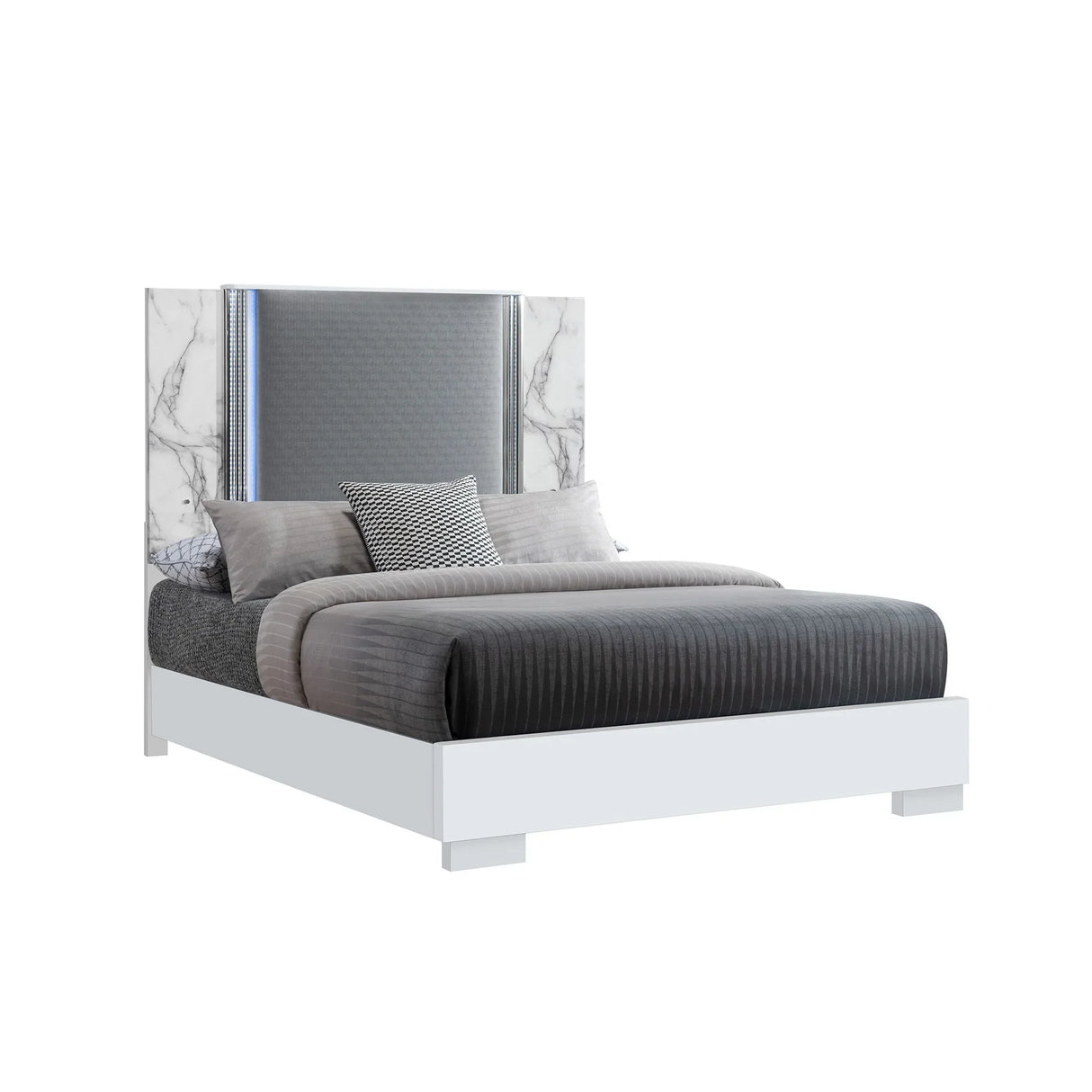 Moon - 5 Pieces Bedroom Set With LED Lighting - Furniture Home Direct