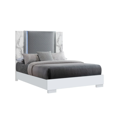 Moon - 5 Pieces Bedroom Set With LED Lighting - Furniture Home Direct