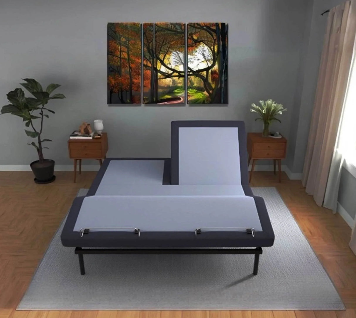Bt3000 - Flex Head Adjustable Bed Base With Head And Foot Position Adjustment - Furniture Home Direct