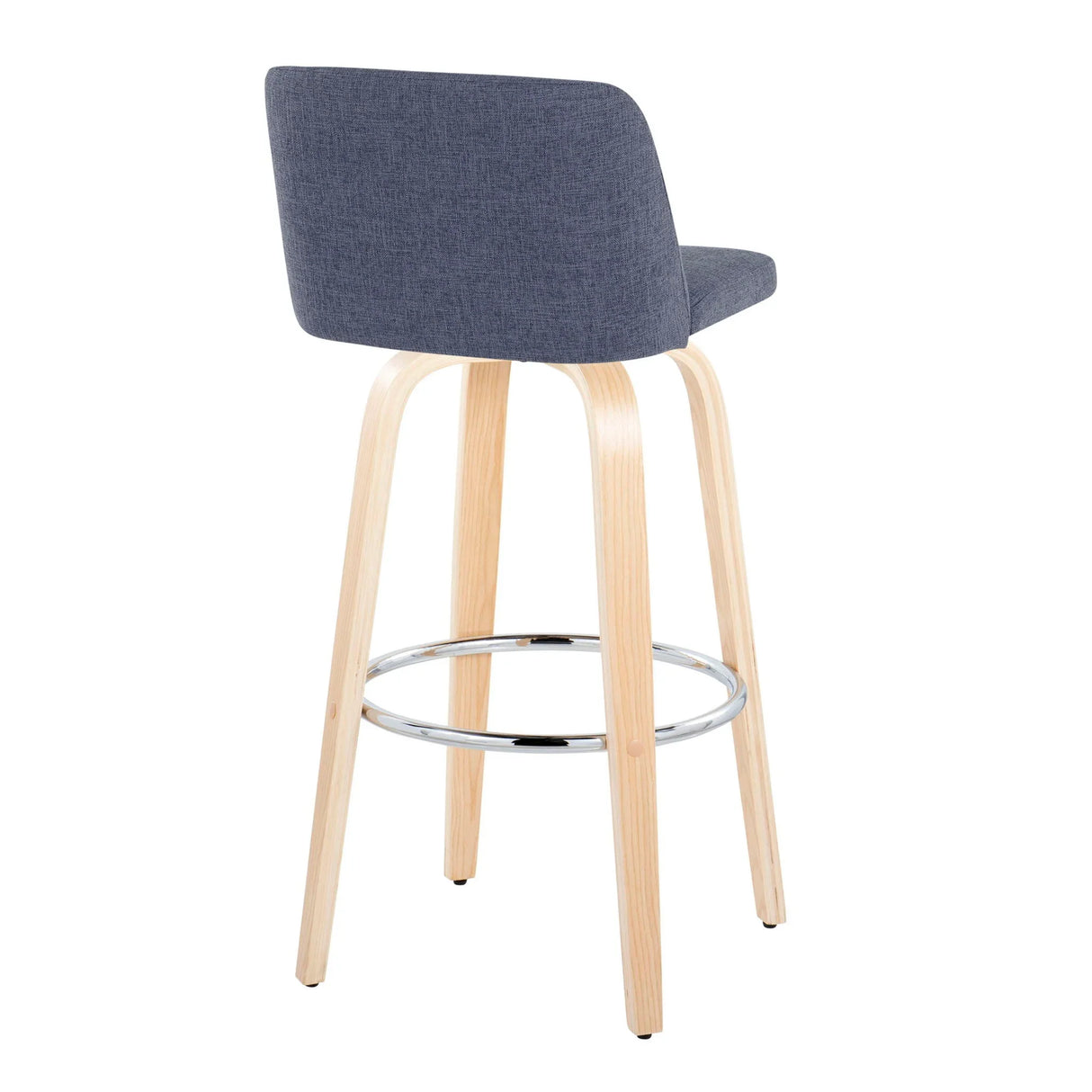 Toriano - Contemporary Fixed Height Barstool & Swivel With Round Footrest (Set of 2) - Furniture Home Direct