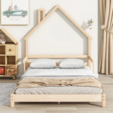 House-Shaped Headboard Bed With Handrails, Slats - Furniture Home Direct