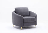 Yuina Gray Linen 3 Pieces Living Room Set - Furniture Home Direct