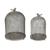 Ophira Sparrow Candle Holders (Set of 2) - Antique Gray - Furniture Home Direct