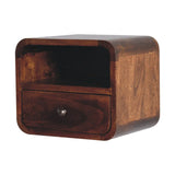 Curved Upper Slot Floating Nightstand - Furniture Home Direct