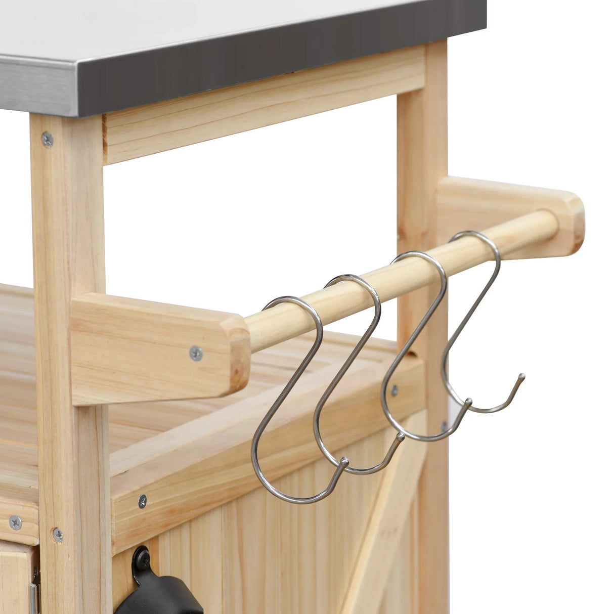 K&K Outdoor Kitchen Island & Storage Cabinet - Furniture Home Direct
