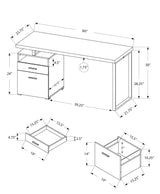 Computer Desk For Home Office, Laptop, Left Right Set - Up, Storage Drawers, Contemporary & Modern - Furniture Home Direct