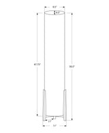 Lighting, Floor Lamp, Wood Look, Contemporary - Brown - Furniture Home Direct