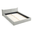 Modern Upholstered Bed Frame With Curved Headboard - Furniture Home Direct
