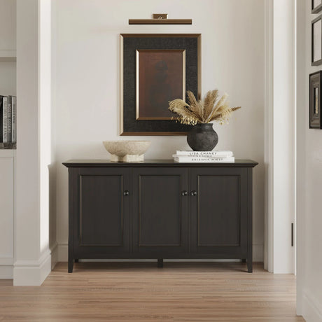 Amherst - Wide 3 Door Storage Cabinet - Hickory Brown - Furniture Home Direct
