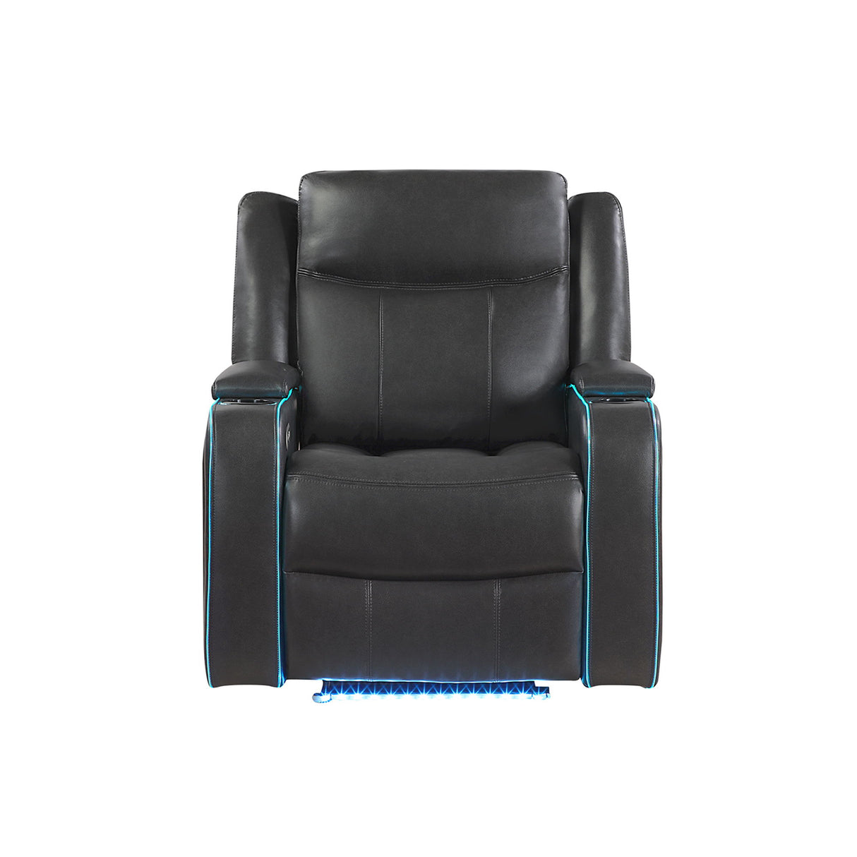 LED Power Recliner with Lift Arm Storage Charcoal USB