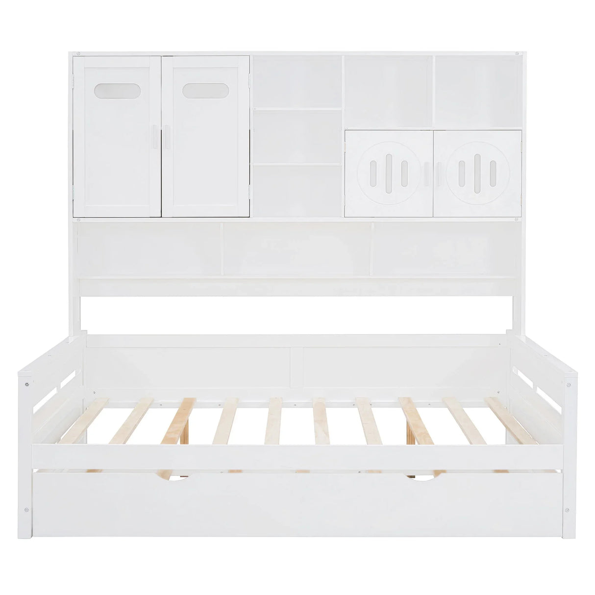 Daybed With All-In-One Cabinet And Shelf - Furniture Home Direct