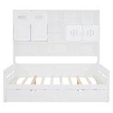 Daybed With All-In-One Cabinet And Shelf - Furniture Home Direct