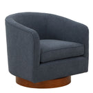 Miramar - Swivel Barrel Chair With Wooden Base - Furniture Home Direct