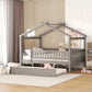 Creativity House Bed With Twin Size Trundle - Furniture Home Direct