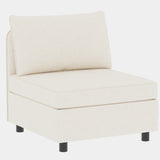 3 Piece Modular Living Room Set with Different Configurations, Off White - Furniture Home Direct
