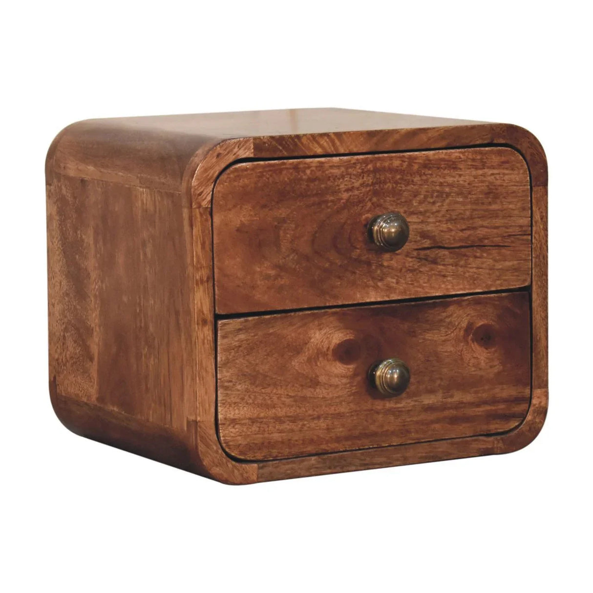 Curved Wall Mounted Bedside Nightstand - Furniture Home Direct