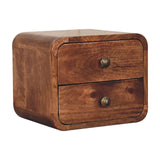 Curved Wall Mounted Bedside Nightstand - Furniture Home Direct
