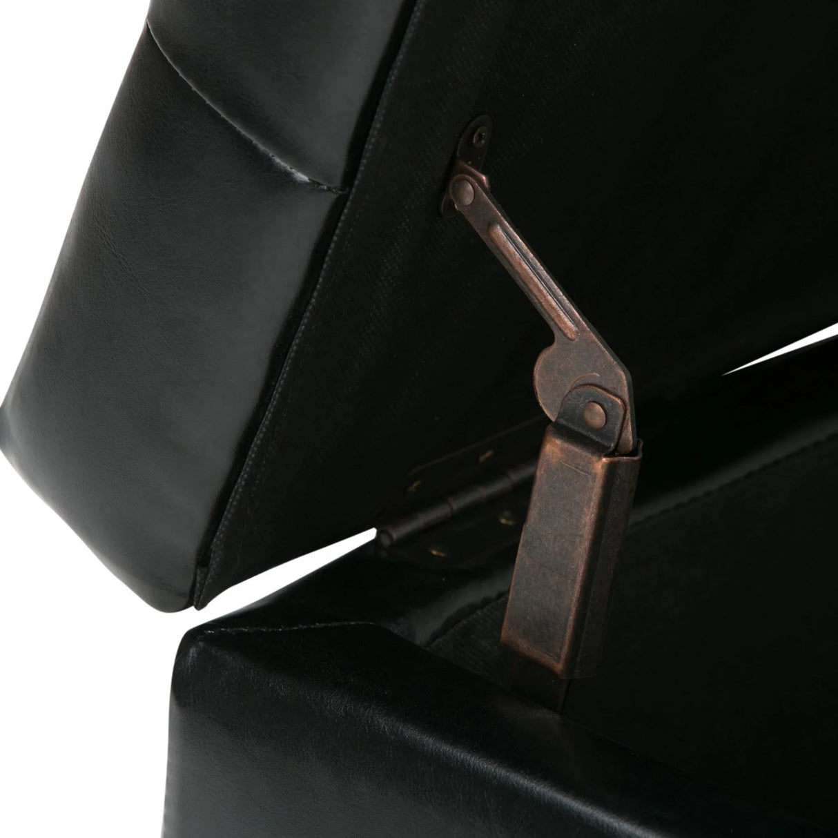 Cosmopolitan - Storage Ottoman - Midnight Black - Furniture Home Direct