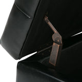 Cosmopolitan - Storage Ottoman - Midnight Black - Furniture Home Direct