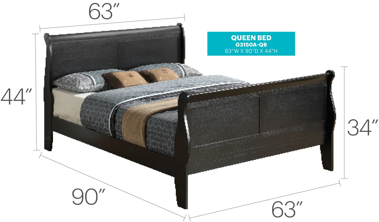 Panel Sleigh Bed - Furniture Home Direct