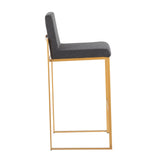 Fuji - Contemporary Design High Back Barstool (Set of 2) - Furniture Home Direct