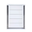 Moon - Smooth Chest With LED - White - Furniture Home Direct