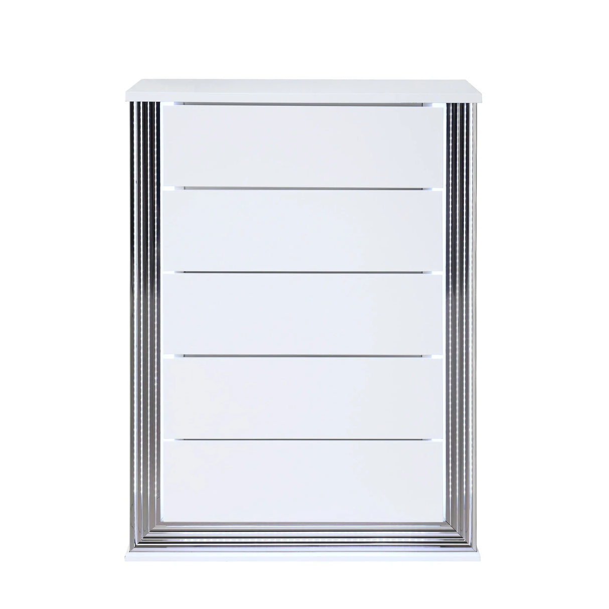 Moon - Smooth Chest With LED - White - Furniture Home Direct