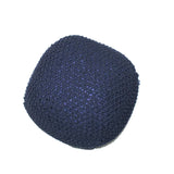 Semi Rounded Pouf, Cable Knitted, Perfect Seating - Furniture Home Direct