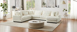 Sectional Sofa U Shaped Oversized With Chaise Beige - Furniture Home Direct