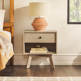 Mid-Century Modern Minimalist 1 Drawer Nightstand - Furniture Home Direct